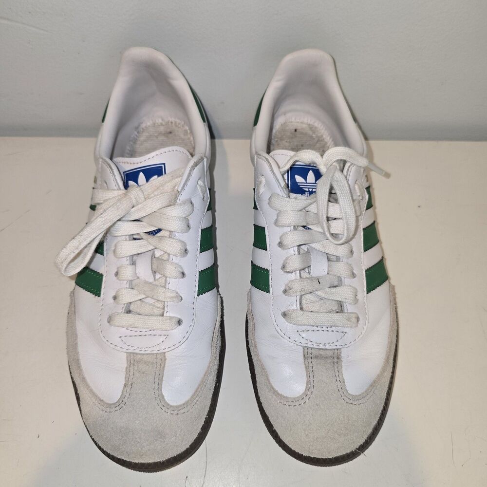 Adidas Samba OG White/Collegiate Green Size 8 No Insole